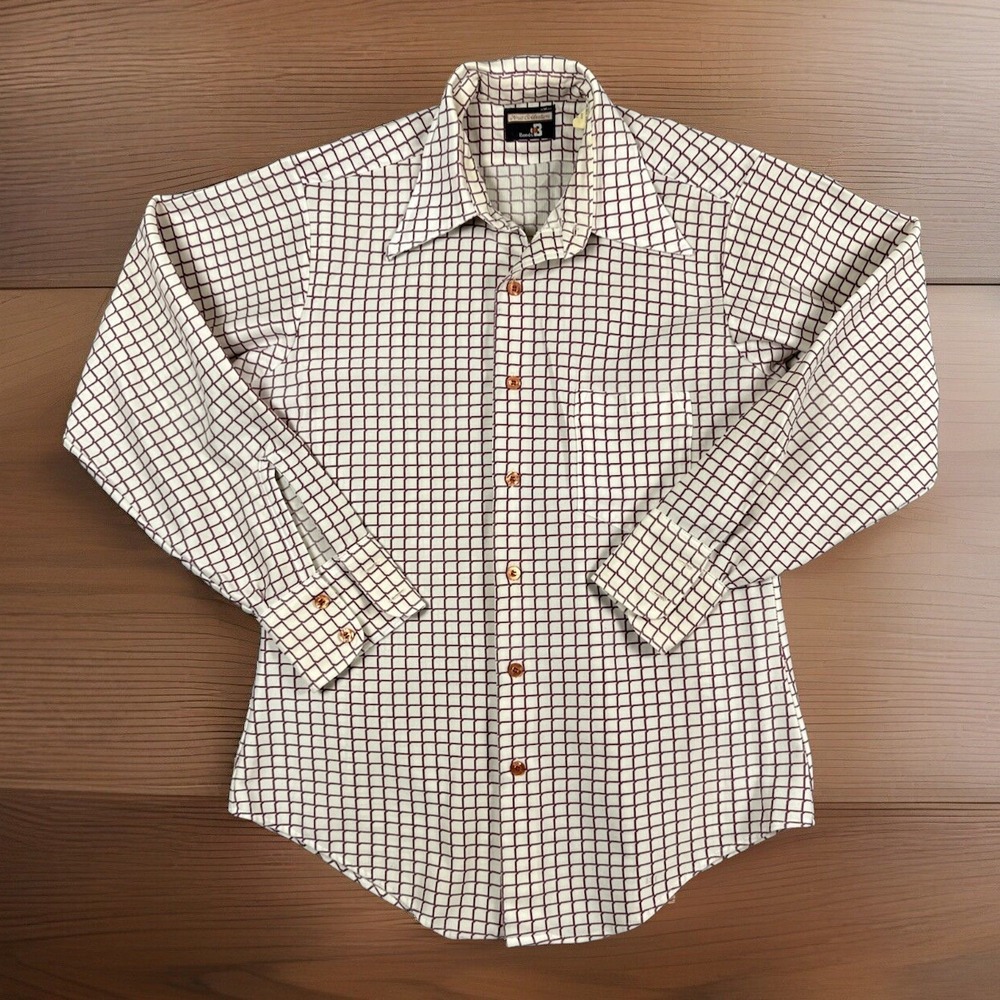 Bonds Shirt Mens Medium Disco 60’s Geometric 70’s